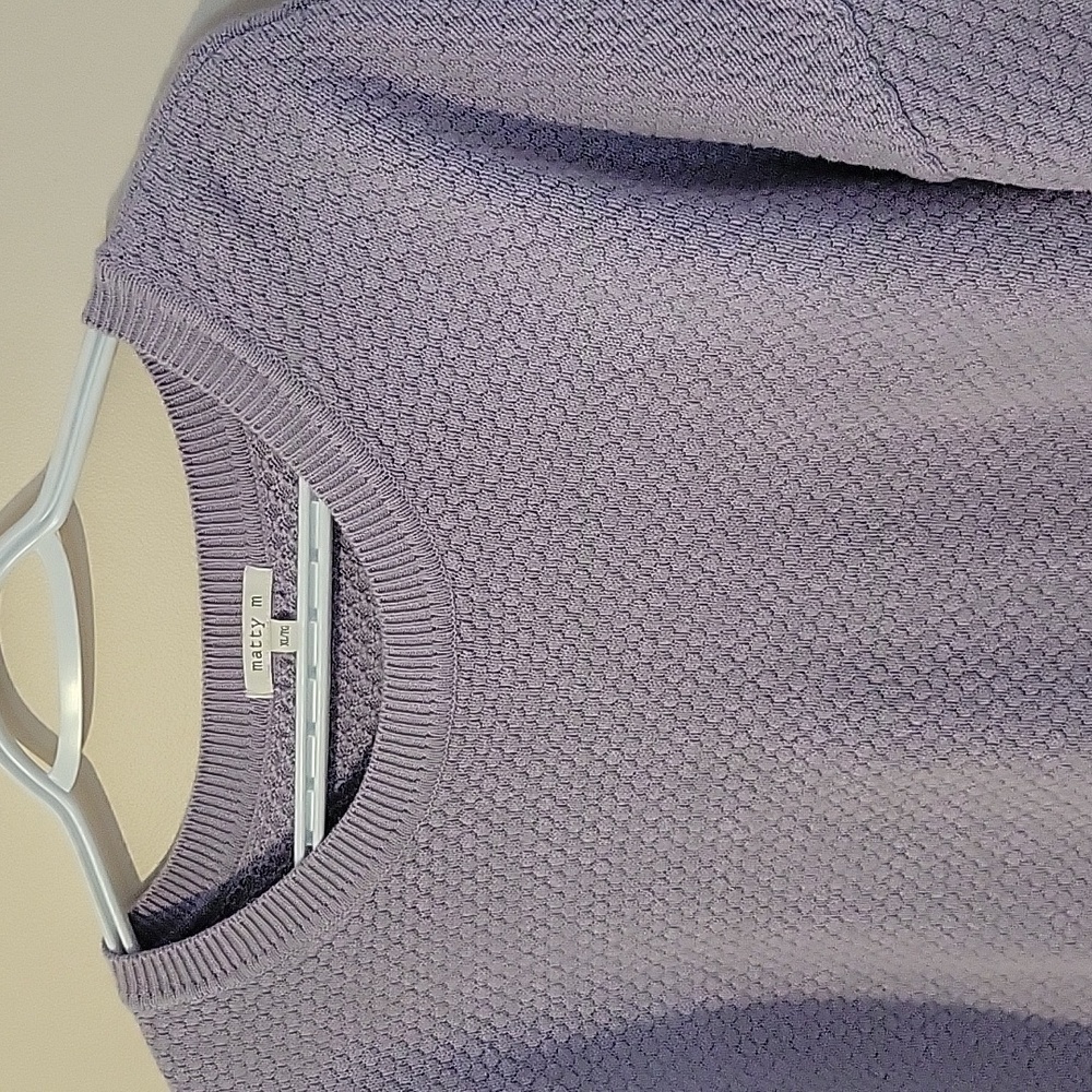 Women's Lavender Sweater By Matty M. Size XL
